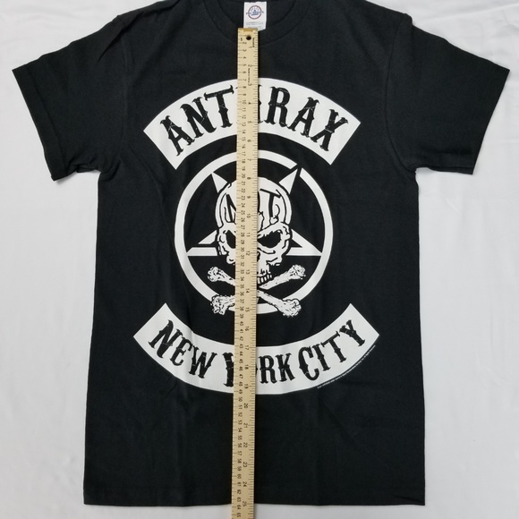 Anthrax Biker Skull New York City Licensed Metal - Picture 5 of 7